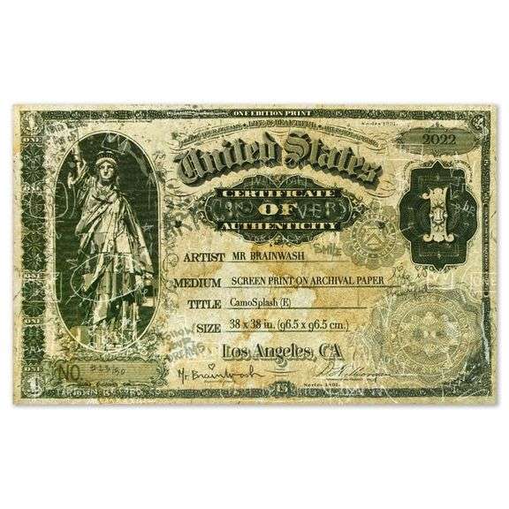 Camo Splash E by Mr Brainwash