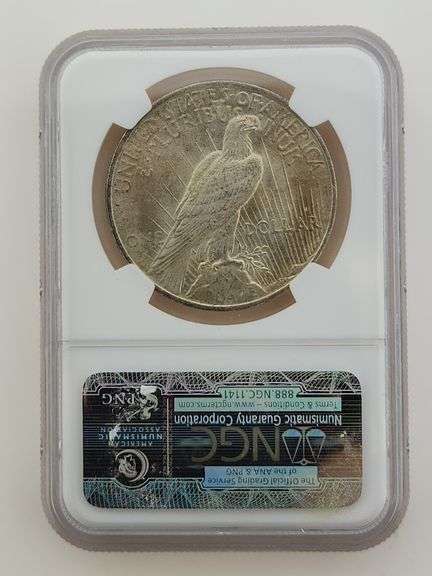1923 Silver Peace Dollar, NGC MS63