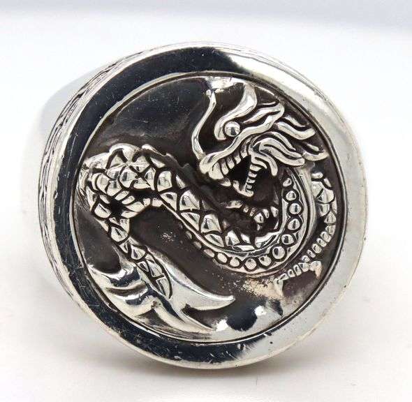 John Hardy Naga Signet ring