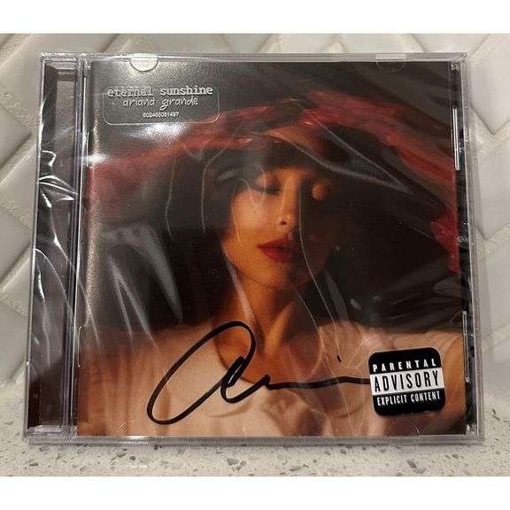 Ariana Grande Hand-Signed Eternal Sunshine CD