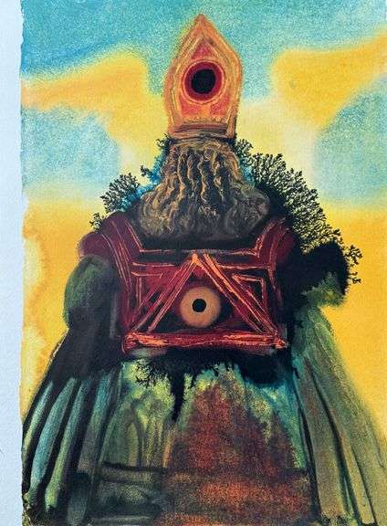 Highly Collectible and Rare Salvador Dali Original Llithograph from the 'Biblia Sacra' Suite