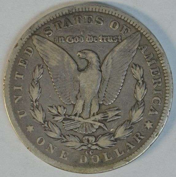 Very scarce 1892-CC Morgan Silver Dollar. Sharp