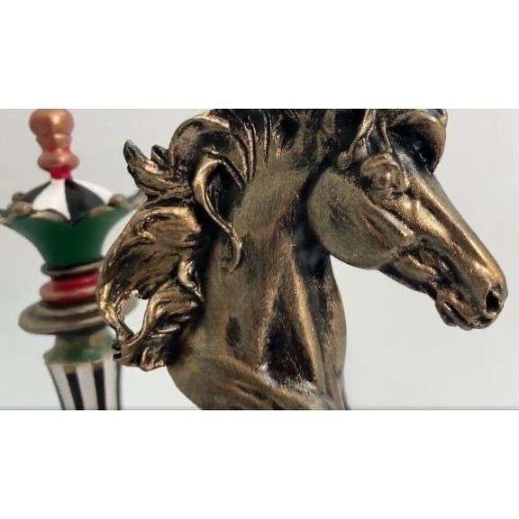Set of 3 Large Chess Pieces Decor