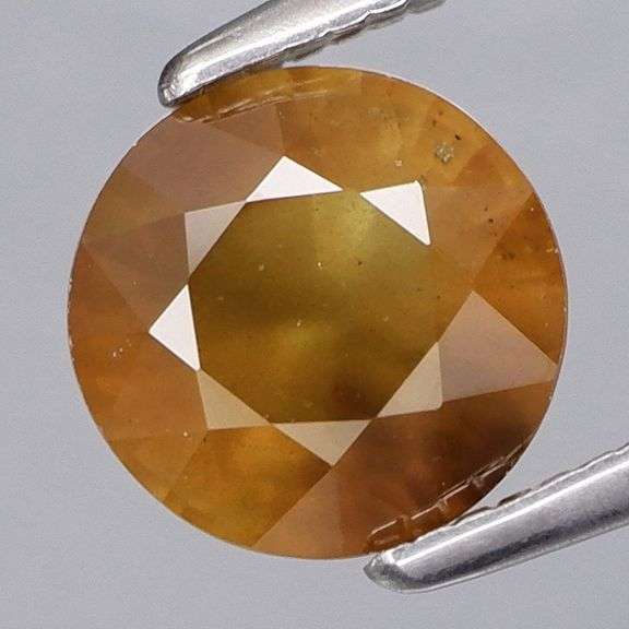 Unique 1.70ct UNTREATED bi-color caramel Sapphire