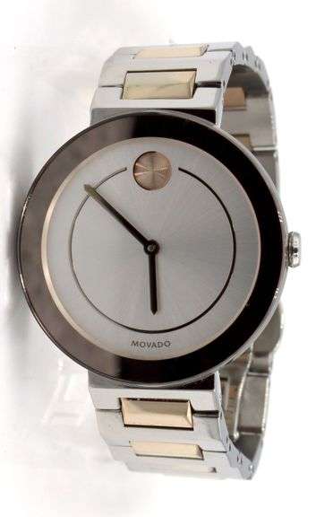 Movado bold 2 tone quartz watch