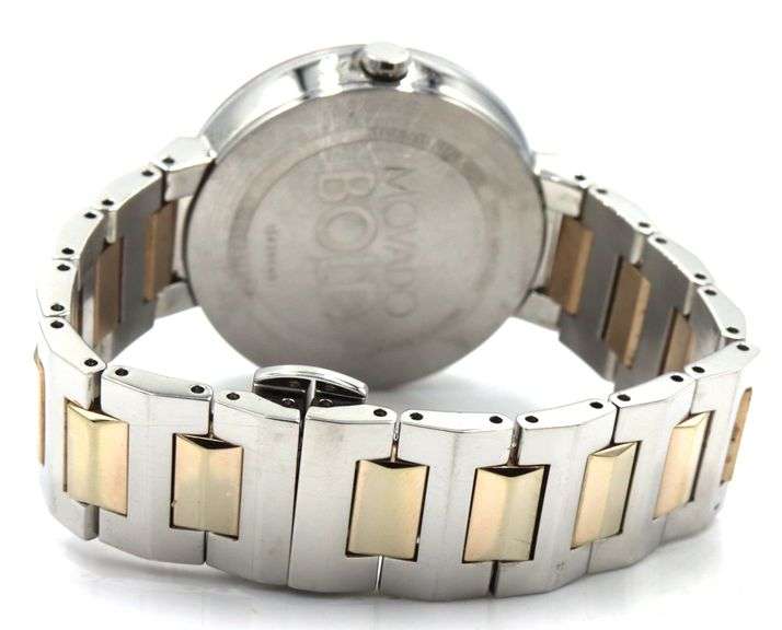 Movado bold 2 tone quartz watch