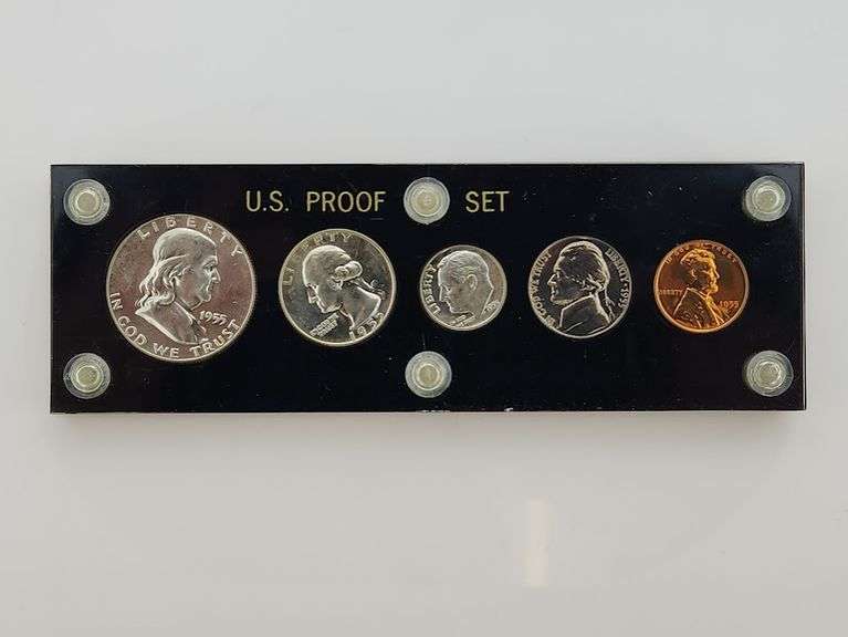 1955 United States Silver Proof Set, Capital Plastics Holder