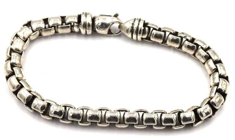 David Yurman 7mm box chain bracelet
