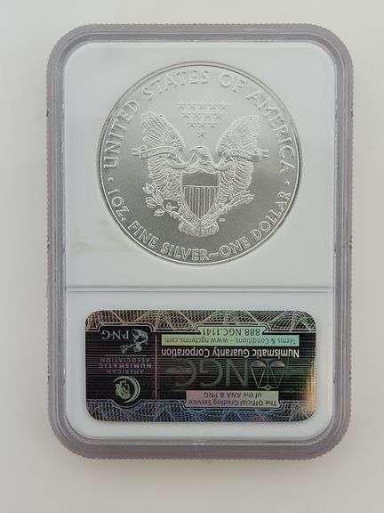 2008 American Silver Eagle, NGC GEM UNC