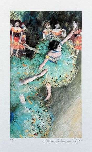 Limited Edition Edgar Degas, Green Dancer