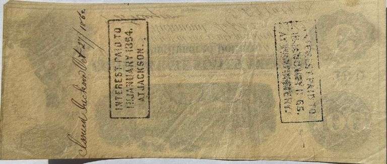 Sept 2 1862 $100 CSA With two Interest Redemptions