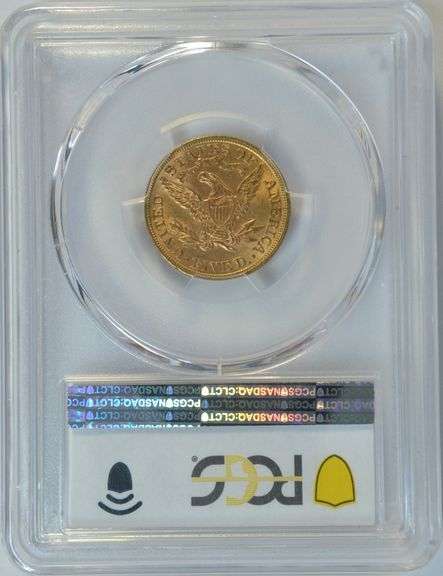 Fully struck BU 1900 $5 Liberty Gold Piece. PCGS MS62