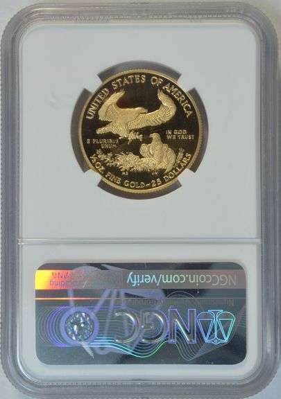 Flawless Ultra Cameo Proof 2020-W $25 Gold Eagle, NGC PF70UC