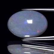 Untreated! 9.76ct 21mm block pattern gray Opal!