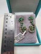 Extremely fine Victorian Emerald and diamonds earrings