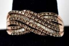 Diamond Ring in Vermeil Sterling Silver