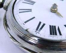 Early English Fusee Onion Pocket Watch & Key, Works