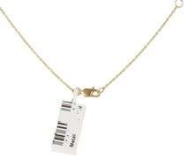 New 0.28ctw Diamond Clover Blossom Frame Two Tone Pendant Necklace in 14K