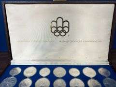 Superb Gem BU 28-pc 1976 Canadian Olympic Silver Coins in custom box