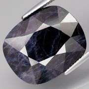 Magnificent and massive! 34.07ct UNTREATED midnight blue Sapphire!