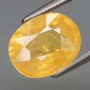 Rich and vibrant color! 3.94ct canary yellow Sapphire!!!
