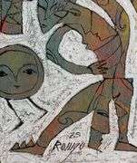 Spectacular Large Size Original Painting by Mexican Contemporary Master ROMGO