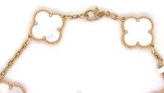 18KT Yellow Gold Mother Of Pearl Bracelet