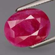 Bold color saturation! Large 5.13ct Mozambique Ruby!