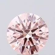 Magnificent IGI certified  5.01 ctw VVS2 lab grown fancy pink round diamond