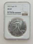 2023 American Silver Eagle, NGC MS69