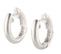 0.70ctw Pave Diamond Huggie Hoop Earrings in 14K