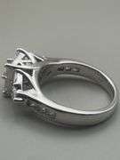14K White Gold Trillion & Princess Cut 2.50 Carat Diamond Ring