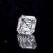 Sparkling Huge 5.35 Ct Sparkling White Asscher Cut Simulated Diamond Solitaire