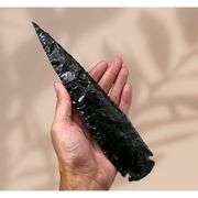 Large Black Obsidian Arrowheads
