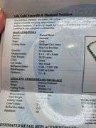 Extremely fine 32.2G of 14k gold and 30.20 ctw GGA certfied  Emerald and diamond necklace