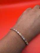 14K Yellow Gold Multi-Colored Sapphires Tennis Bracelet