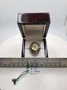 Extremely fine Victorian natural citrine, multi sapphire, diamonds ring on silver