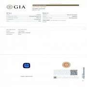 18K WHITE GOLD BLUE SAPPHIRE AND DIAMOND RING 2.51 C.T.W., GIA CERTIFIED