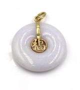 Set of 14kt yellow gold Jade stud earrings and pendant