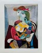 Collectible Pencil Numbered Pablo Picasso, Portrait Of Marie Therese Walter