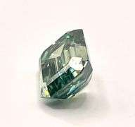 Gorgeous Amazing Large Eye-Clean 8 Ct Emerald Green Fire Moissanite Solitaire.
