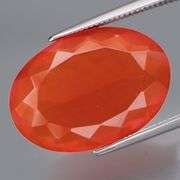 Rich blood orange 6.98ct Mexican Fire Opal