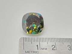 Huge 13 Ct Sparkling Emerald Green Lab Simulated Diamond Solitaire