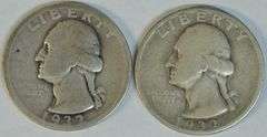 Key dates 1932-D & 1932-S Washington Quarters
