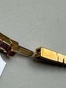 14K Yellow Gold Princess Cut Ruby Tennis Bracelet