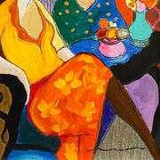 Chit Chat by Itzchak Tarkay (1935-2012)