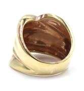 18kt Yellow gold Scalloped wide gold band