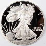 2010 W Proof Silver Eagle  With Box  & Paper