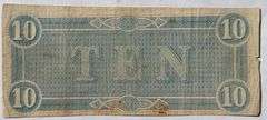 $ 10 Feb 17 1864 Series CSA Note