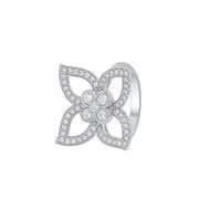 'Four clover" 14k & Lab grown diamond Ring